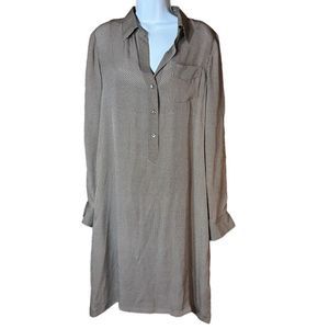 Theory 100% Silk Shirt Dress